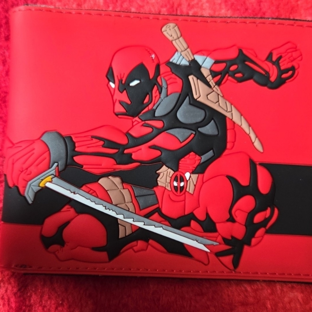 New Deadpool marvel comic anime manga leather wallet